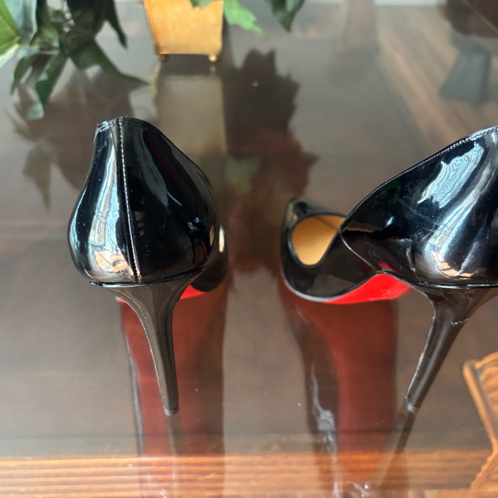 Christian Louboutin Black and Red Stiletto Heels